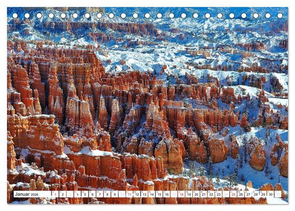 Produktbild: Naturwunder aus Stein im Westen der USA (Tischkalender 2026 DIN A5 quer), CALVENDO Monatskalender