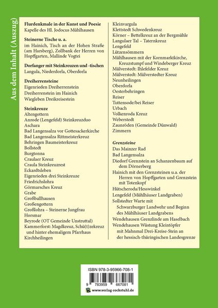 Produktbild: Der Hainich - Grenzsteine, Steinkreuze und Steintische &ndash; Band 1 (von 3)