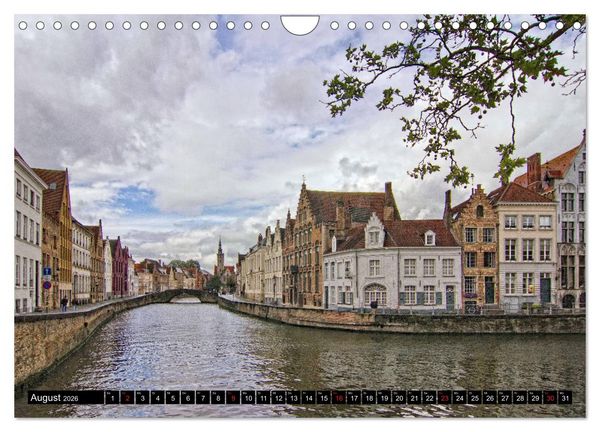 Produktbild: Stadtansichten Br&uuml;gge - das Venedig des Nordens (Wandkalender 2026 DIN A4 quer), CALVENDO Monatskalender