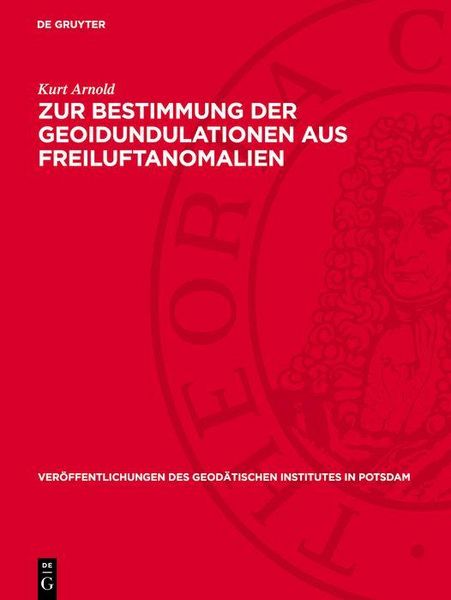 Produktbild: Zur Bestimmung der Geoidundulationen aus Freiluftanomalien
