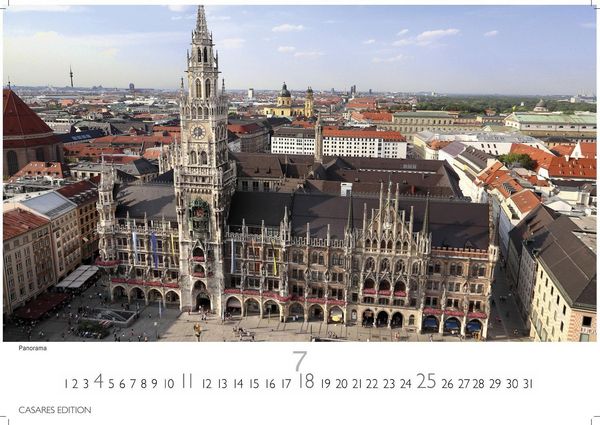 Produktbild: M&uuml;nchen Kalender 2027 &ndash; Wandkalender | Fotokalender Deutschland 24x35cm &ndash; faszinierende Ansichten von Marienplatz bis Alpenpanorama