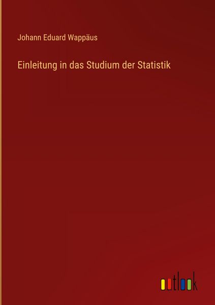 Produktbild: Einleitung in das Studium der Statistik