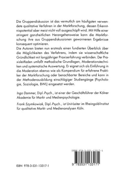 Produktbild: Die Gruppendiskussion in der Marktforschung