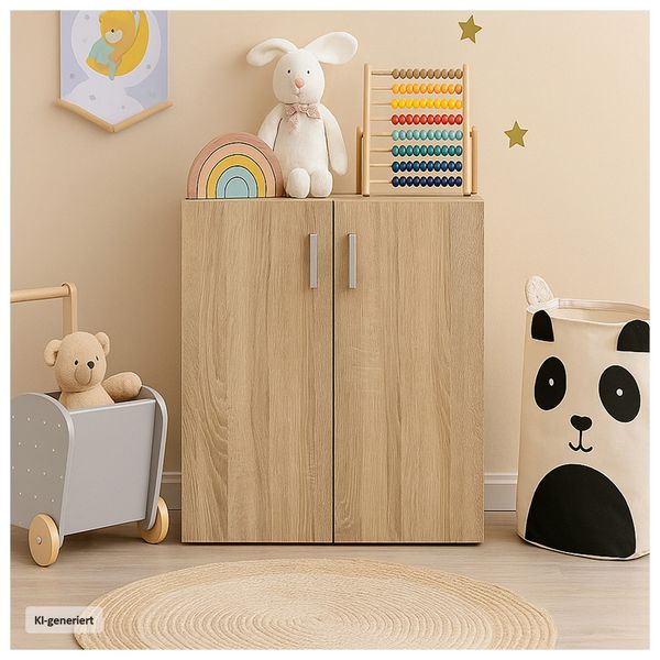 Produktbild: HTI-Living Kommode mit 2 Regalf&auml;chern Nina Sonoma Kommode mit 2 Regalf&auml;chern Nina Sonoma