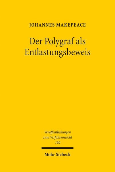 Produktbild: Der Polygraf als Entlastungsbeweis