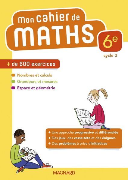 Produktbild: Mon cahier de maths 6e, cycle 3