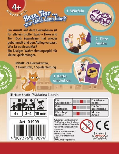 Produktbild: Amigo Spiele - Hexe, Tier ... wer fehlt denn hier?