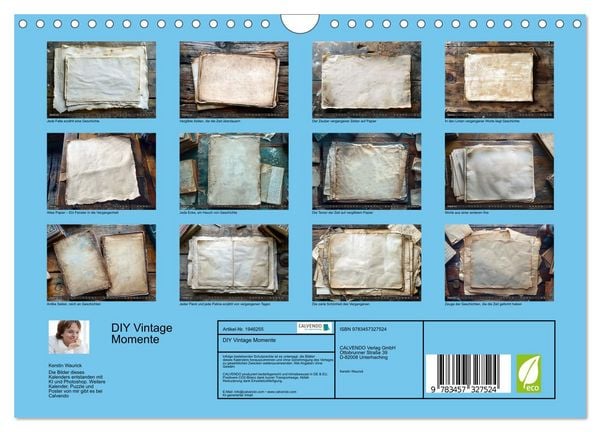 Produktbild: DIY Vintage Momente (Wandkalender 2026 DIN A4 quer), CALVENDO Monatskalender