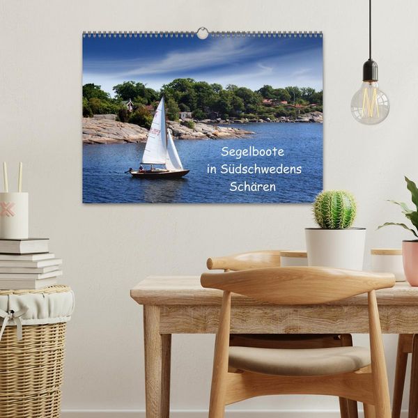 Produktbild: Segelboote in S&uuml;dschwedens Sch&auml;ren (Wandkalender 2026 DIN A3 quer), CALVENDO Monatskalender