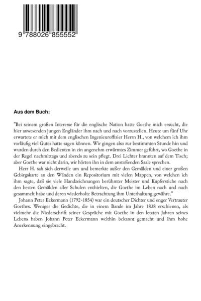 Produktbild: Gespr&auml;che mit Goethe in den letzten Jahren seines Lebens