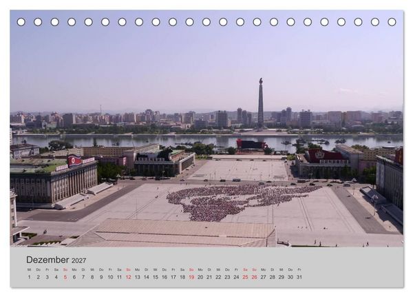 Produktbild: Impressionen aus Nordkorea (Tischkalender 2027 DIN A5 quer), CALVENDO Monatskalender