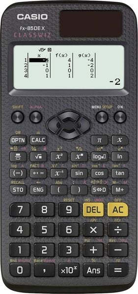 Casio FX-85DEX Schulrechner Schwarz Display (Stellen): 12 solarbetrieben, batteriebetrieben (B x H x T) 77 x 11 x 166 mm