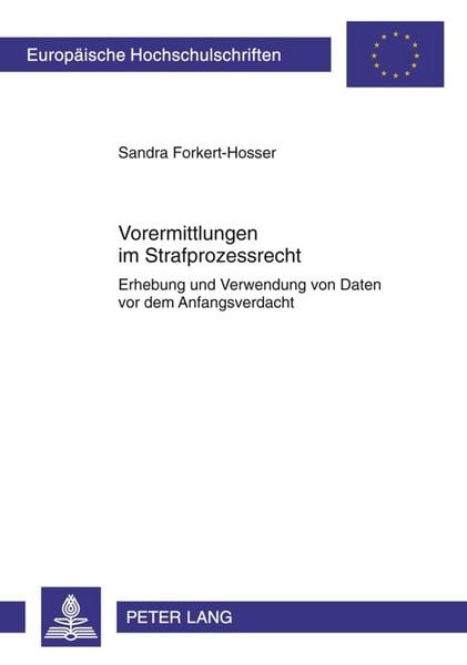 Produktbild: Vorermittlungen im Strafprozessrecht