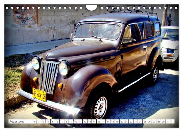 Produktbild: RENAULT - Franz&ouml;sische Klassiker in Kuba (Wandkalender 2025 DIN A4 quer), CALVENDO Monatskalender