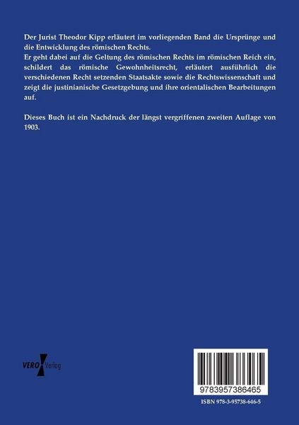 Produktbild: Geschichte der Quellen des r&ouml;mischen Rechts