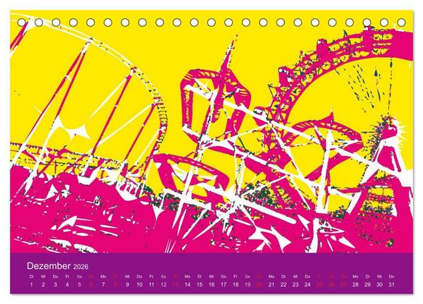 Produktbild: WIEN popartig (Tischkalender 2026 DIN A5 quer), CALVENDO Monatskalender