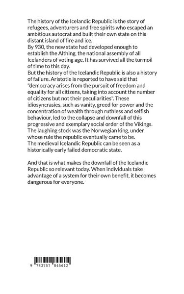 Produktbild: About the Icelandic Republic and its decline
