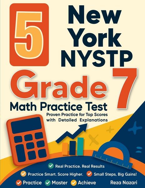 Produktbild: 5 New York NYSTP Grade 7 Math Practice Tests