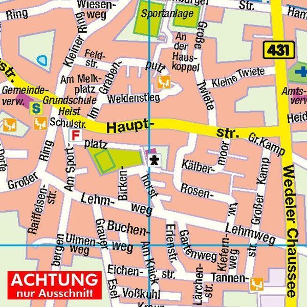 Produktbild: HARTMANN-PLAN Tornesch, Uetersen und Amt Geest und Marsch S&uuml;dholstein 1:23.000, Stadtplan und Amtsplan