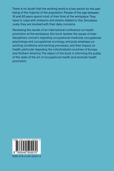 Produktbild: Health Promotion in the Working World