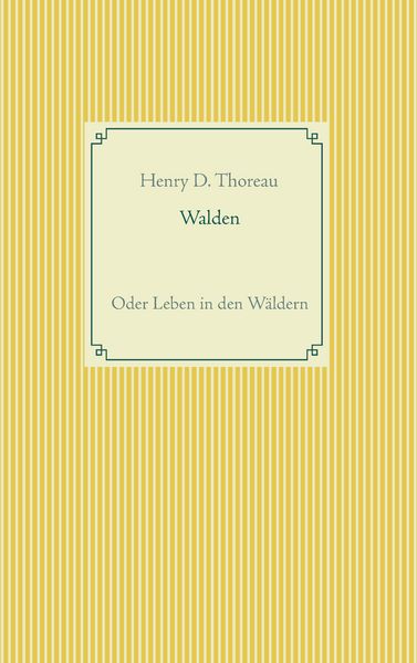Produktbild: Walden oder Leben in den W&auml;ldern