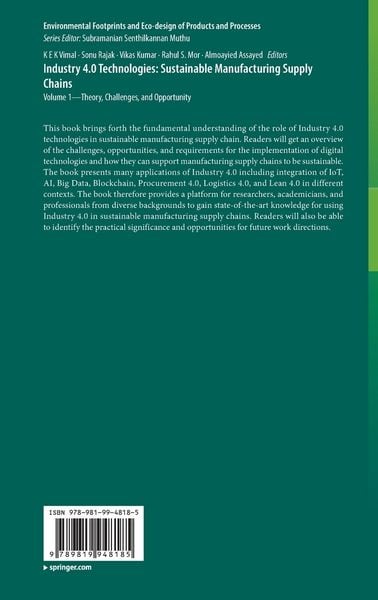 Produktbild: Industry 4.0 Technologies: Sustainable Manufacturing Supply Chains