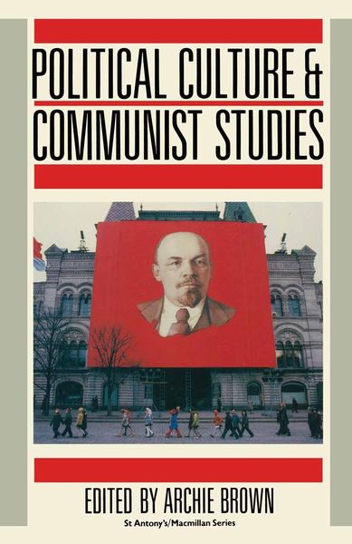 Produktbild: Political Culture and Communist Studies