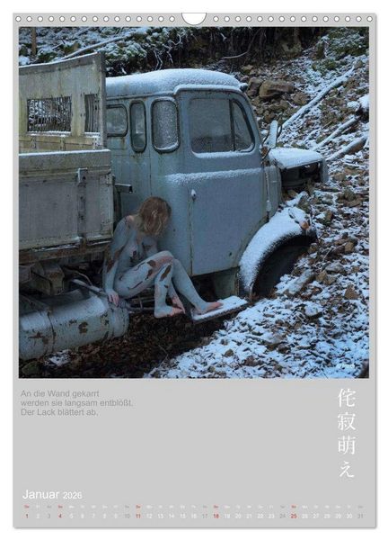 Produktbild: wabi sabi moe - hinrei&szlig;end vergammelt erotisch - Akt/Bodypainting (Wandkalender 2026 DIN A3 hoch), CALVENDO Monatskalender