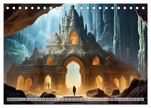 Produktbild: Dunkle Mysterien (Tischkalender 2026 DIN A5 quer), CALVENDO Monatskalender