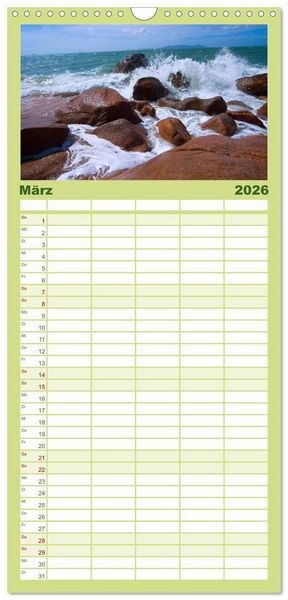 Produktbild: Familienplaner 2026 - Australien mit 5 Spalten (Wandkalender, 21 x 45 cm) CALVENDO