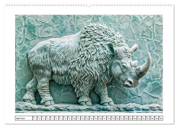 Produktbild: Wesen aus der Urzeit (Wandkalender 2026 DIN A2 quer), CALVENDO Monatskalender