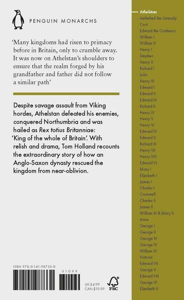 Produktbild: Athelstan (Penguin Monarchs)