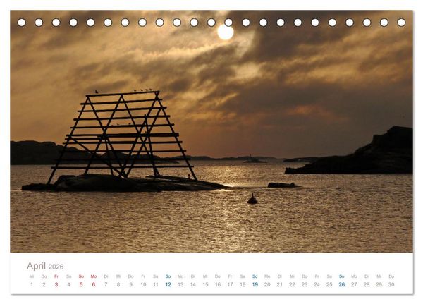 Produktbild: Bohusl&auml;n - Idyllische Sch&auml;renlandschaft an Schwedens Westk&uuml;ste (Tischkalender 2026 DIN A5 quer), CALVENDO Monatskalender
