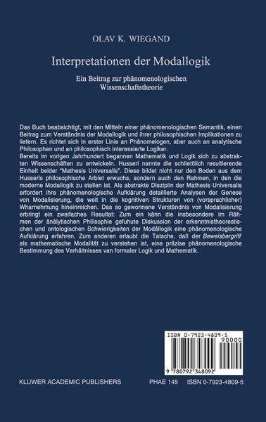 Produktbild: Interpretationen der Modallogik