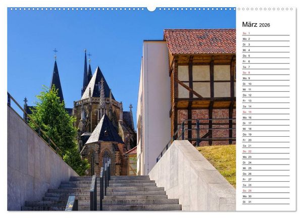 Produktbild: Halberstadt - Das Tor zum Harz (hochwertiger Premium Wandkalender 2026 DIN A2 quer), Kunstdruck in Hochglanz