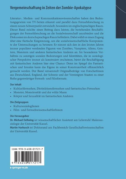Produktbild: Vergemeinschaftung in Zeiten der Zombie-Apokalypse
