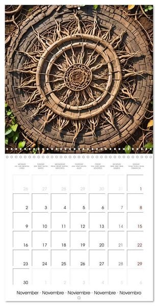 Produktbild: Mandalas of Mother Earth (Wall Calendar 2026 12 &times; 12 Inch) CALVENDO 12 Month Wall Calendar