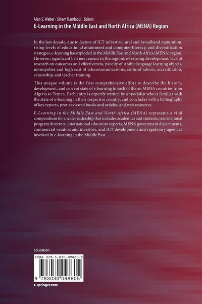 Produktbild: E-Learning in the Middle East and North Africa (MENA) Region