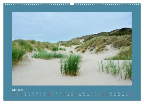 Produktbild: Sandd&uuml;nen an der Nordsee in den Niederlanden (hochwertiger Premium Wandkalender 2026 DIN A2 quer), Kunstdruck in Hochglanz