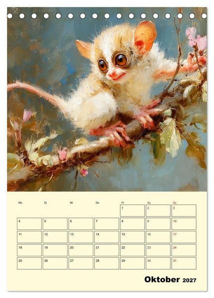 Produktbild: Koboldmakis. Kleine H&uuml;ter des Dschungels (Tischkalender 2027 DIN A5 hoch), CALVENDO Monatskalender