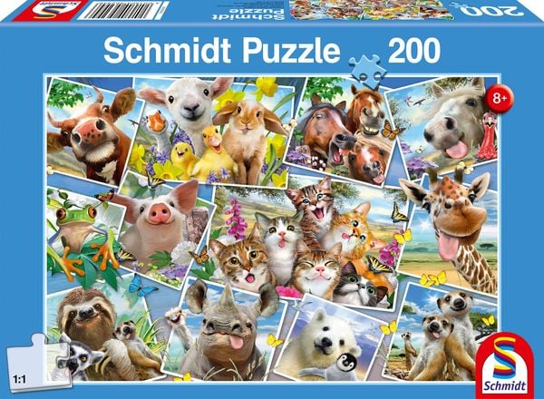Schmidt 56294 - Puzzle, Tierische Selfies, Kinderpuzzle