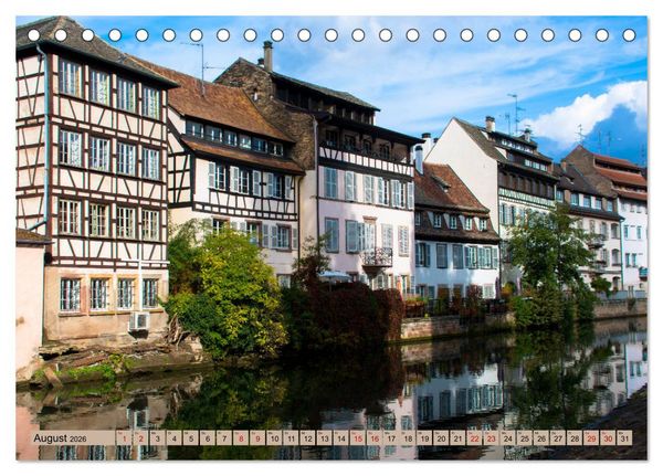 Produktbild: Zauberhaftes Stra&szlig;burg (Tischkalender 2026 DIN A5 quer), CALVENDO Monatskalender