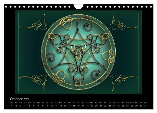 Produktbild: Celtic Symbols (Wall Calendar 2026 DIN A4 landscape), CALVENDO 12 Month Wall Calendar