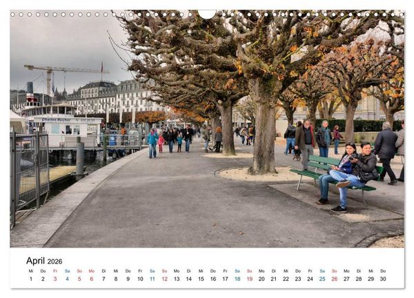 Produktbild: Unterwegs in Luzern (Wandkalender 2026 DIN A3 quer), CALVENDO Monatskalender