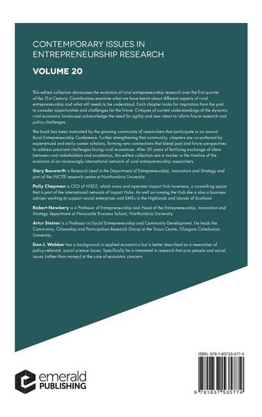 Produktbild: Rural Entrepreneurship