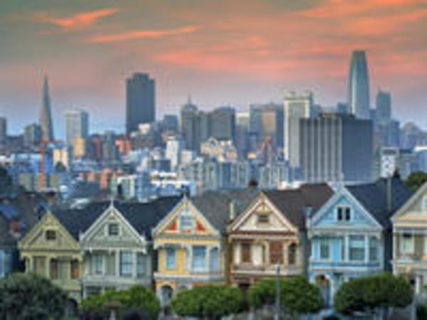 CALVENDO Puzzle Viktorianische Häuser am Alamo Square: The Painted Ladies | 1000 Teile Lege-Größe 64x48cm Foto-Puzzle für glückliche Stunden