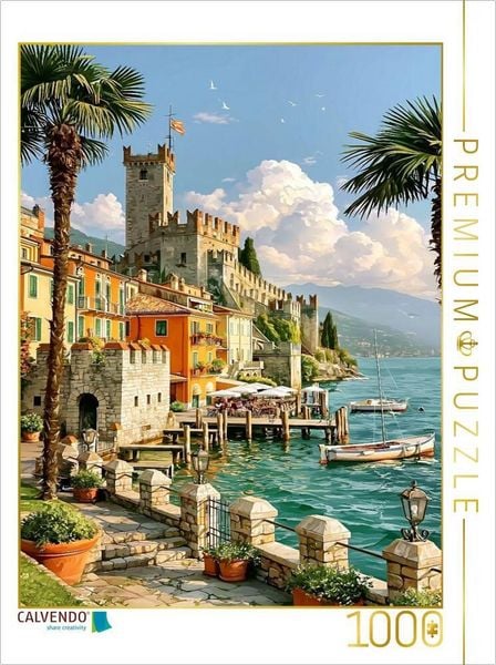 CALVENDO Puzzle Torri del Benaco | 1000 Teile Lege-Größe 64x48cm Foto-Puzzle für glückliche Stunden
