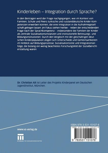 Produktbild: Kinderleben - Integration durch Sprache?