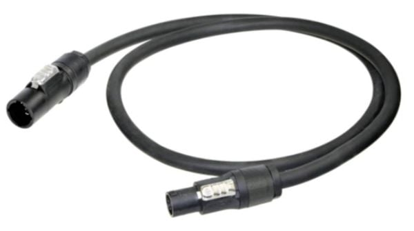 Produktbild: Neutrik 1027565 Strom Anschlusskabel Schwarz 2m