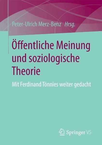 Produktbild: &Ouml;ffentliche Meinung und soziologische Theorie